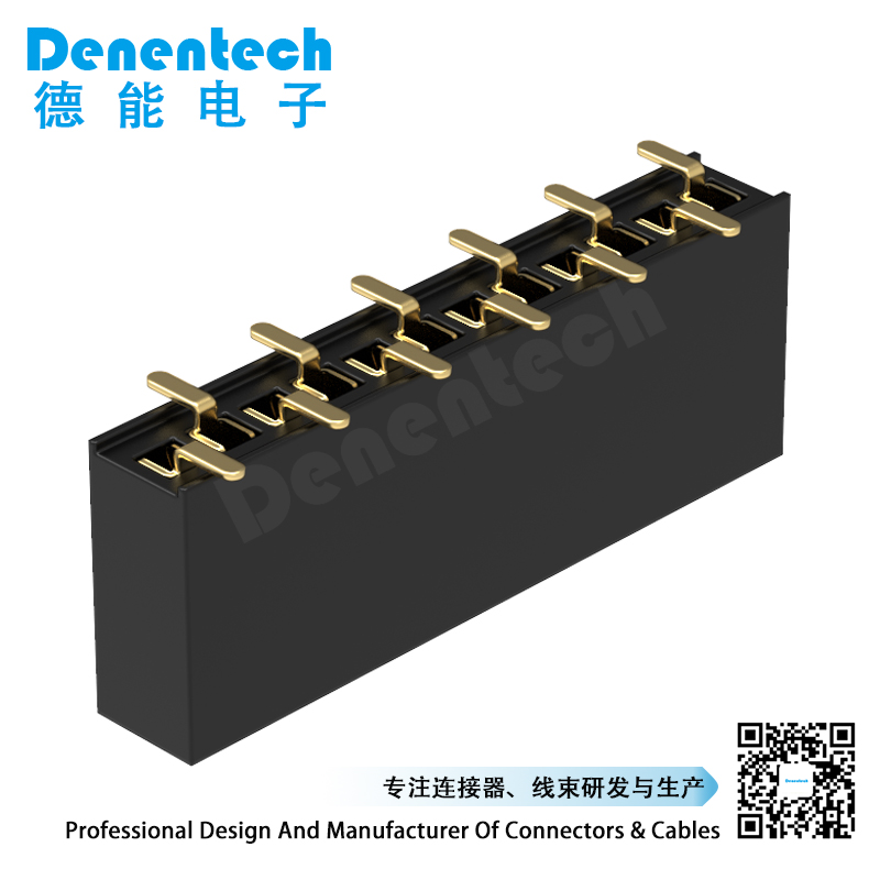 Denentech factory directly supply 1.27MM H5.7MM single row straight SMT  female header